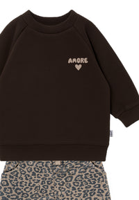 2-teiliges Set mit Amore-Sweatshirt und Leo-Hose