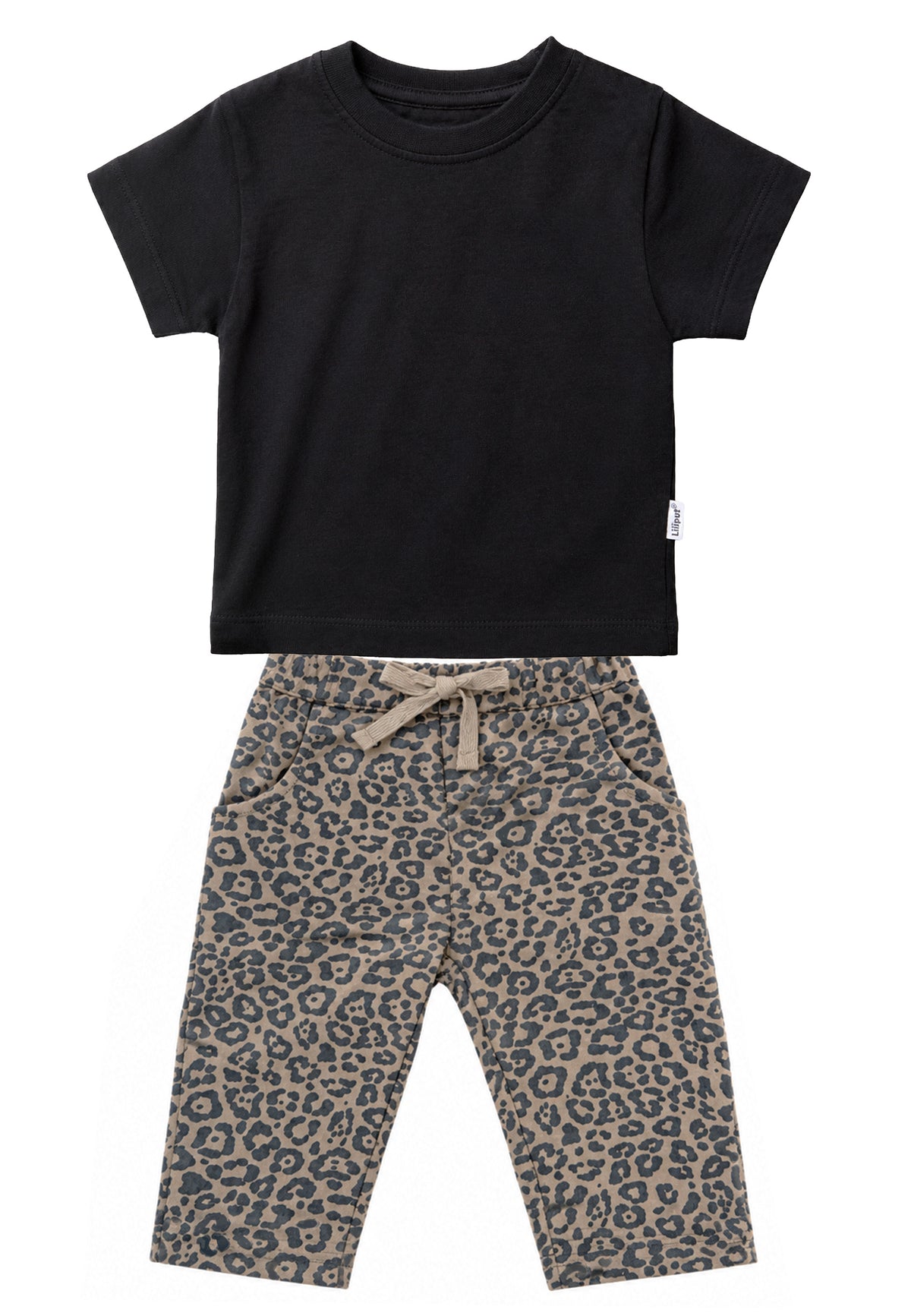 2-teiliges Set mit Leo-Hose und T-Shirt