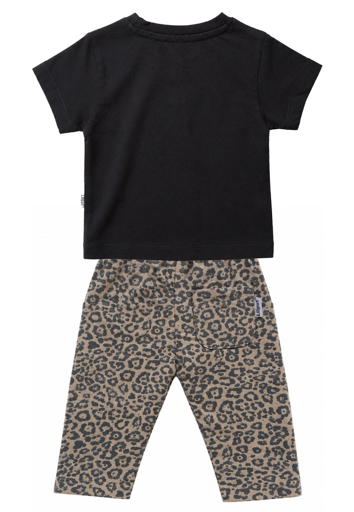 2-teiliges Set mit Leo-Hose und T-Shirt