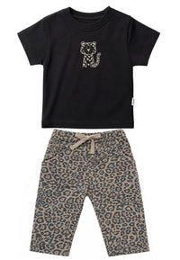 2-teiliges Set mit Leo-Hose und Leo-Shirt