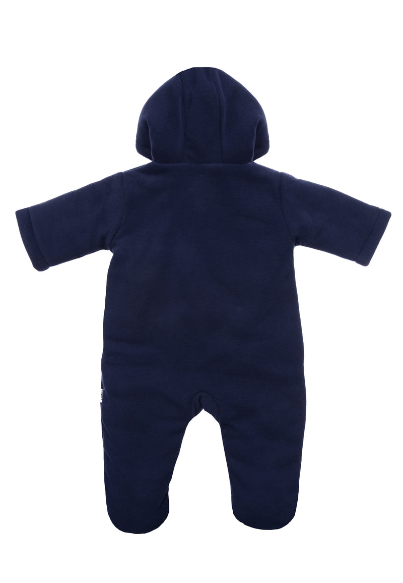 Wattierter Rib Overall in marine