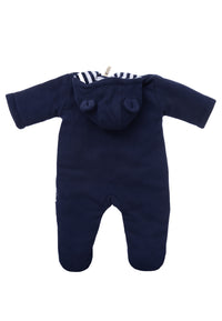 Wattierter Rib Overall in marine