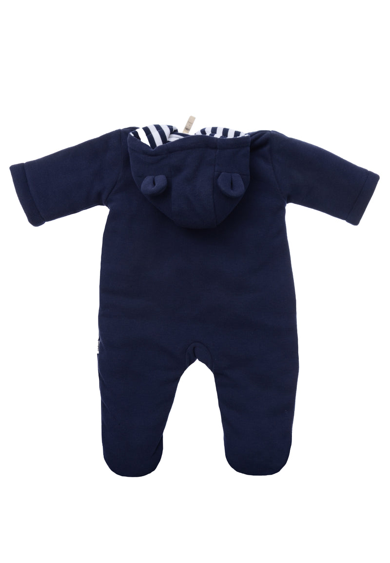 Wattierter Rib Overall in marine