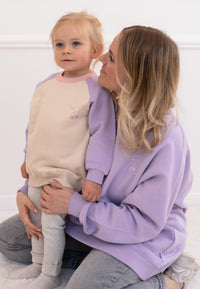 Erwachsenen Sweatshirt No Sleep Club flieder