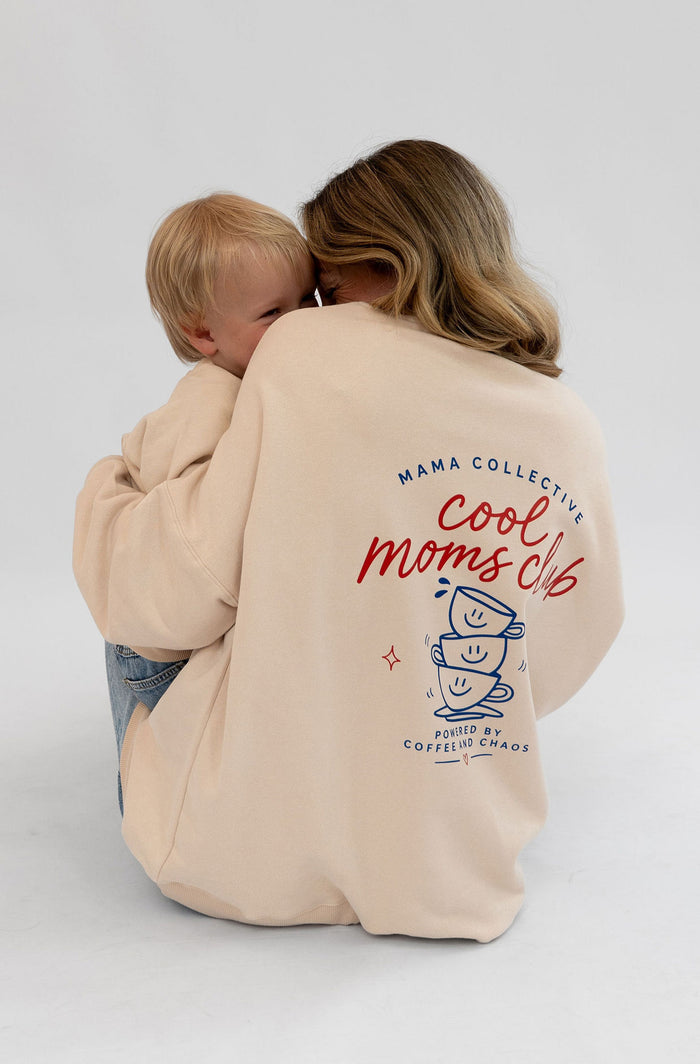 Erwachsenen Sweatshirt beige Cool Moms Club