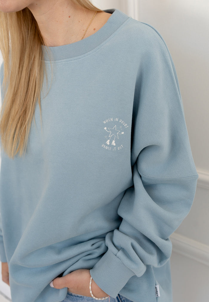 Erwachsenen Sweatshirt No Sleep Club hellblau