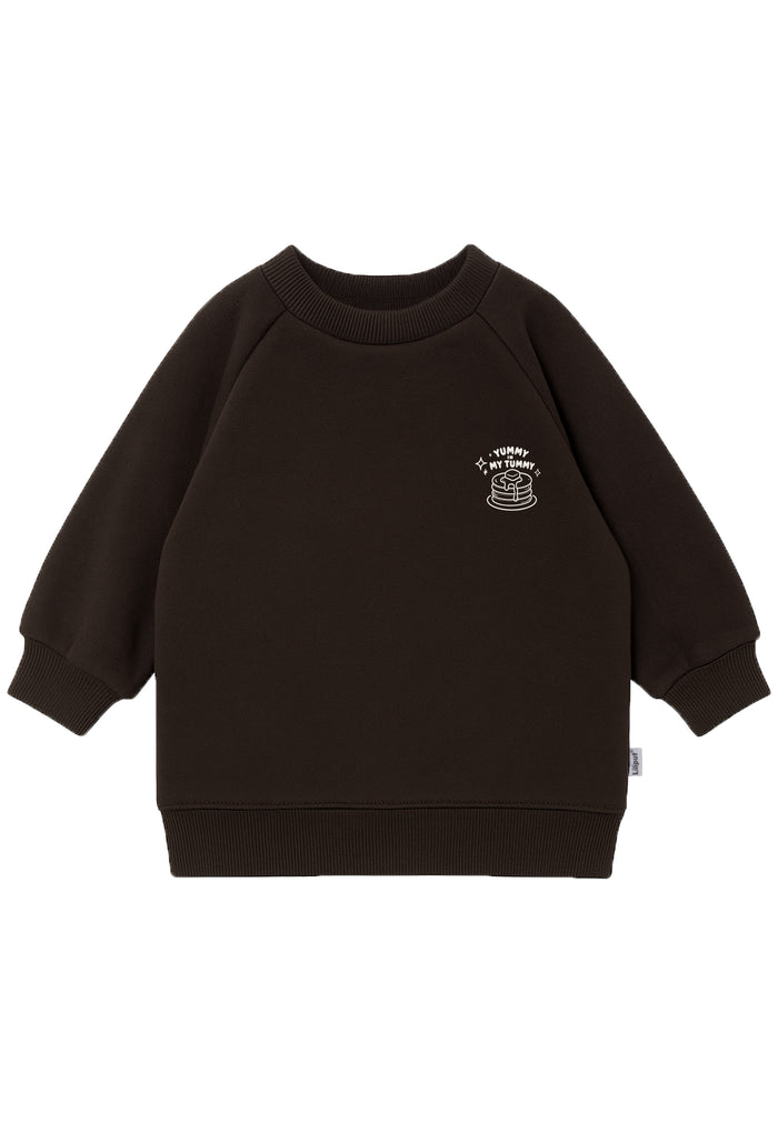 Kinder Sweatshirt „Pancakes for Breakfast“ Braun