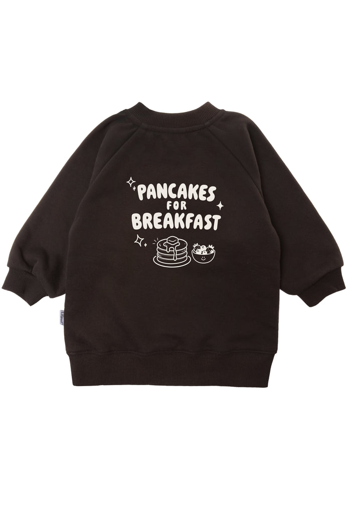 Kinder Sweatshirt „Pancakes for Breakfast“ Braun