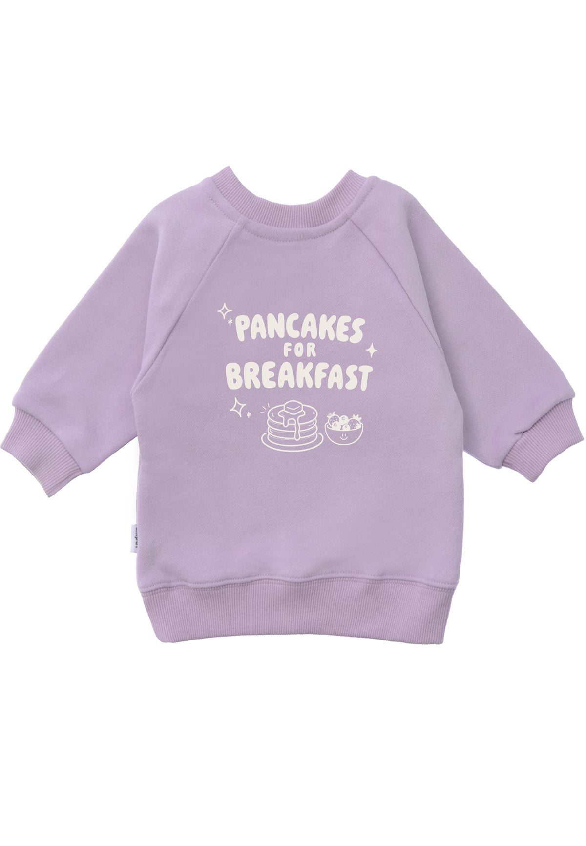 Kinder Sweatshirt „Pancakes for Breakfast“ Flieder