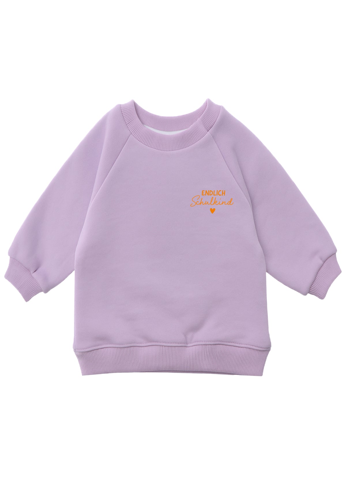 Kinder Sweatshirt "Endlich Schulkind" Flieder