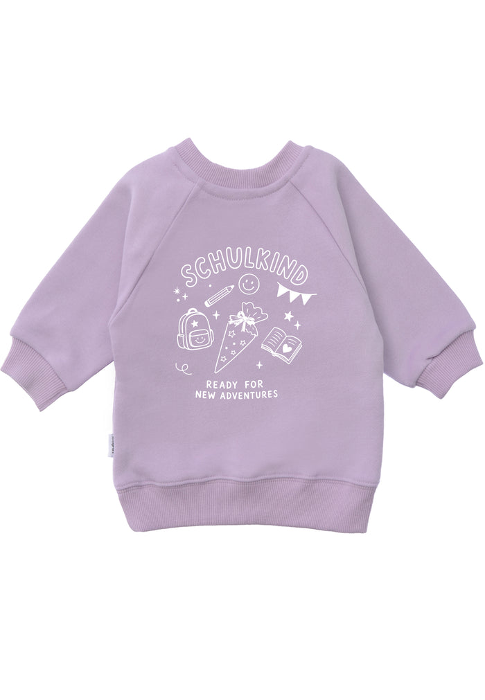 Kinder Sweatshirt "Schulkind" Flieder