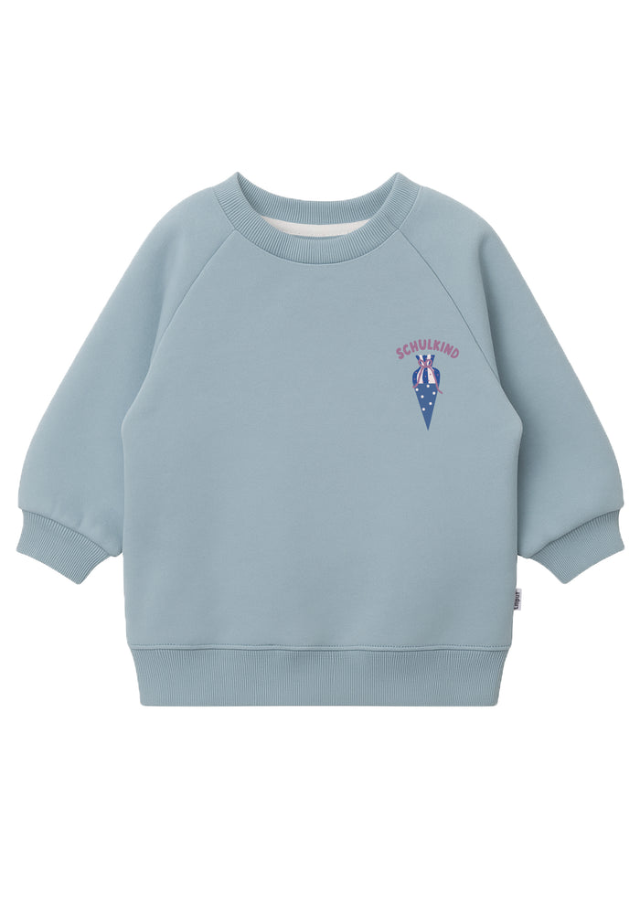 Kinder Sweatshirt "Schulkind Schultüte" Hellblau
