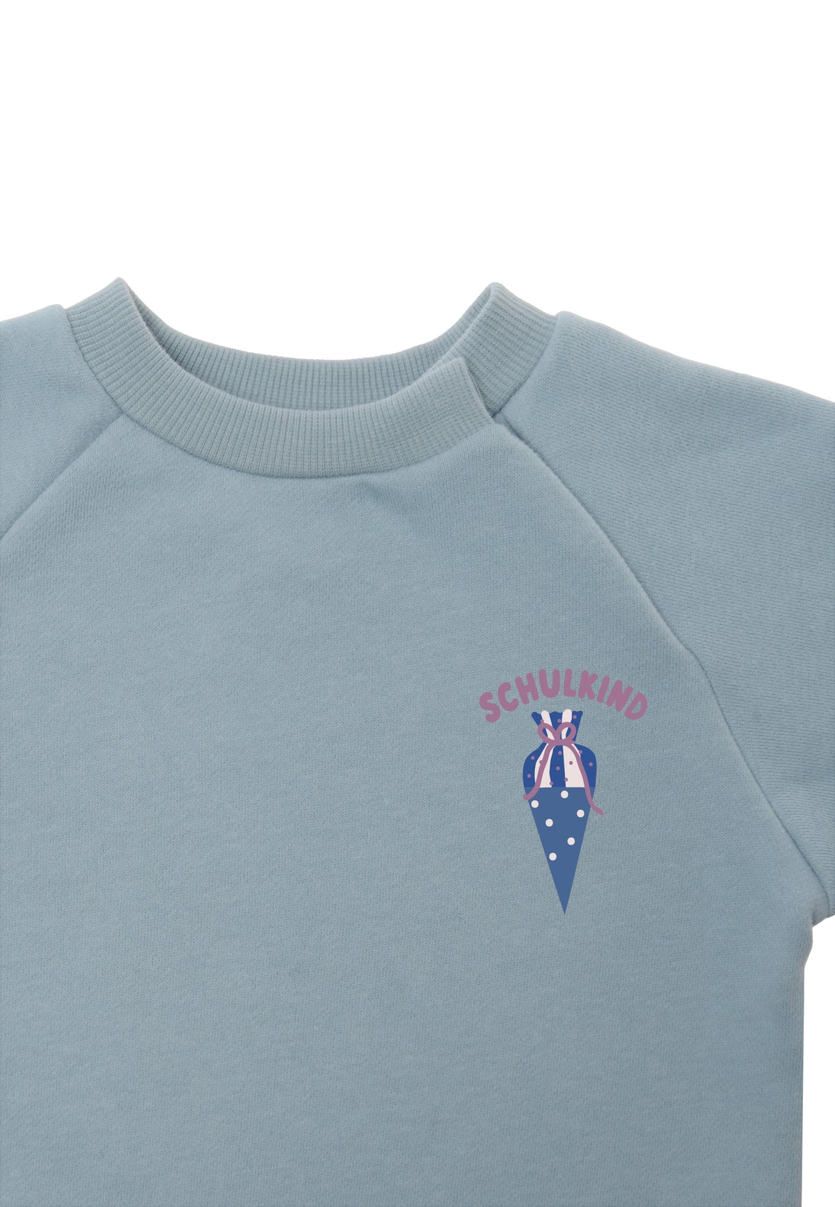 Kinder Sweatshirt "Schulkind Schultüte" Hellblau