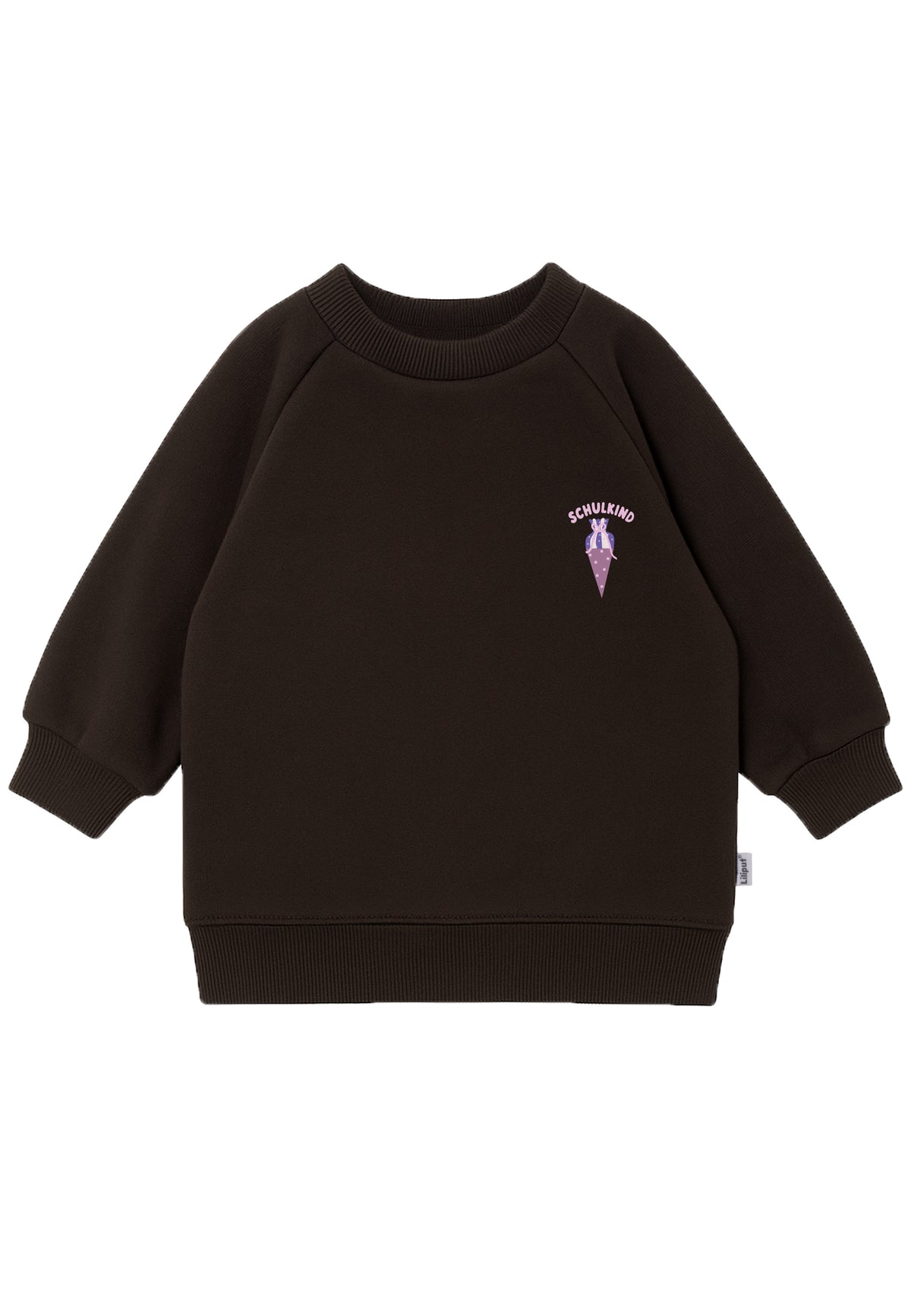 Kinder Sweatshirt "Schulkind Schultüte" Braun