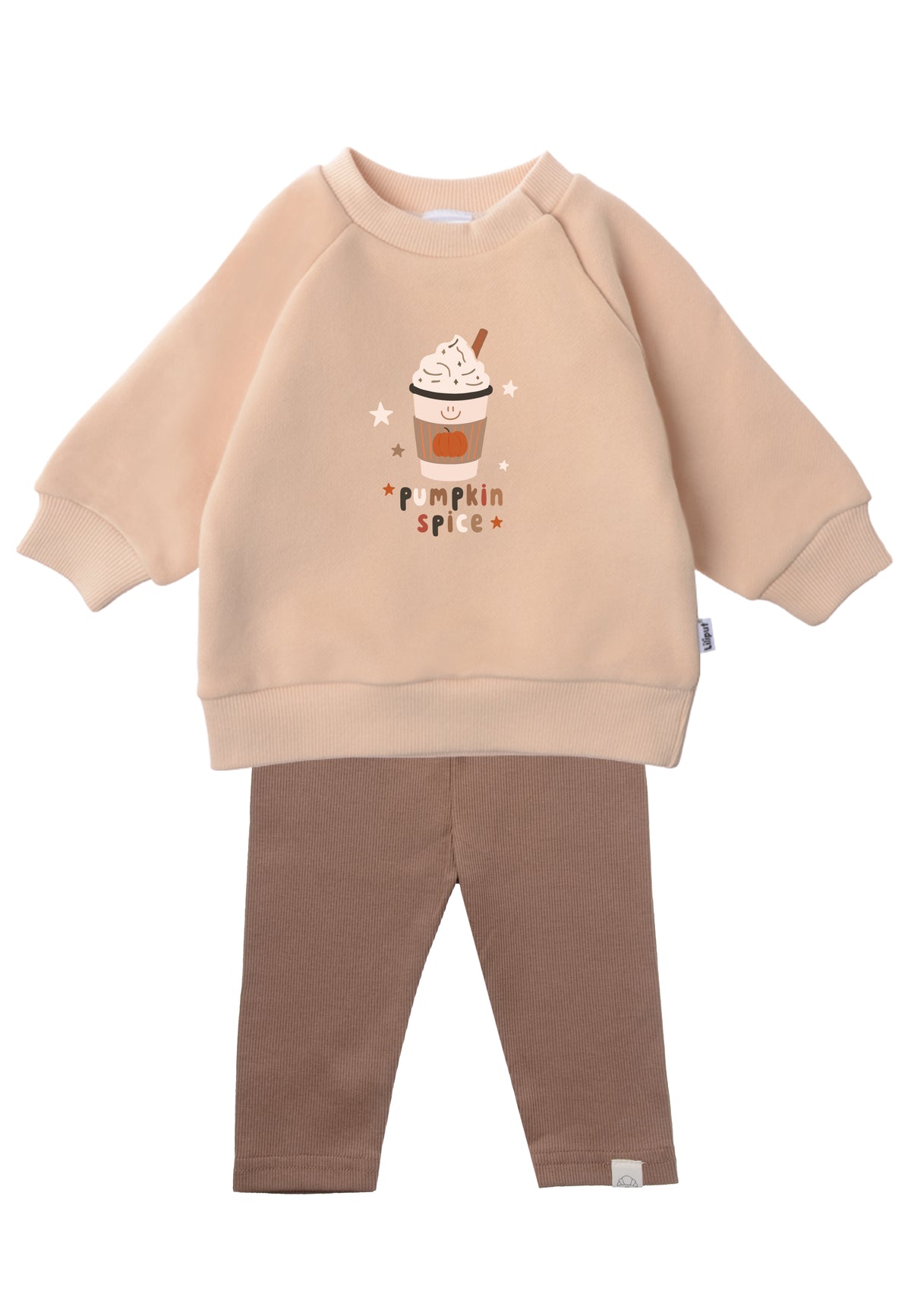 2-teiliges Set mit Pumpkin-Spice-Sweatshirt und Leggings