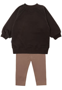 2-teiliges Set mit Petit Croissant Sweatshirt und Leggings