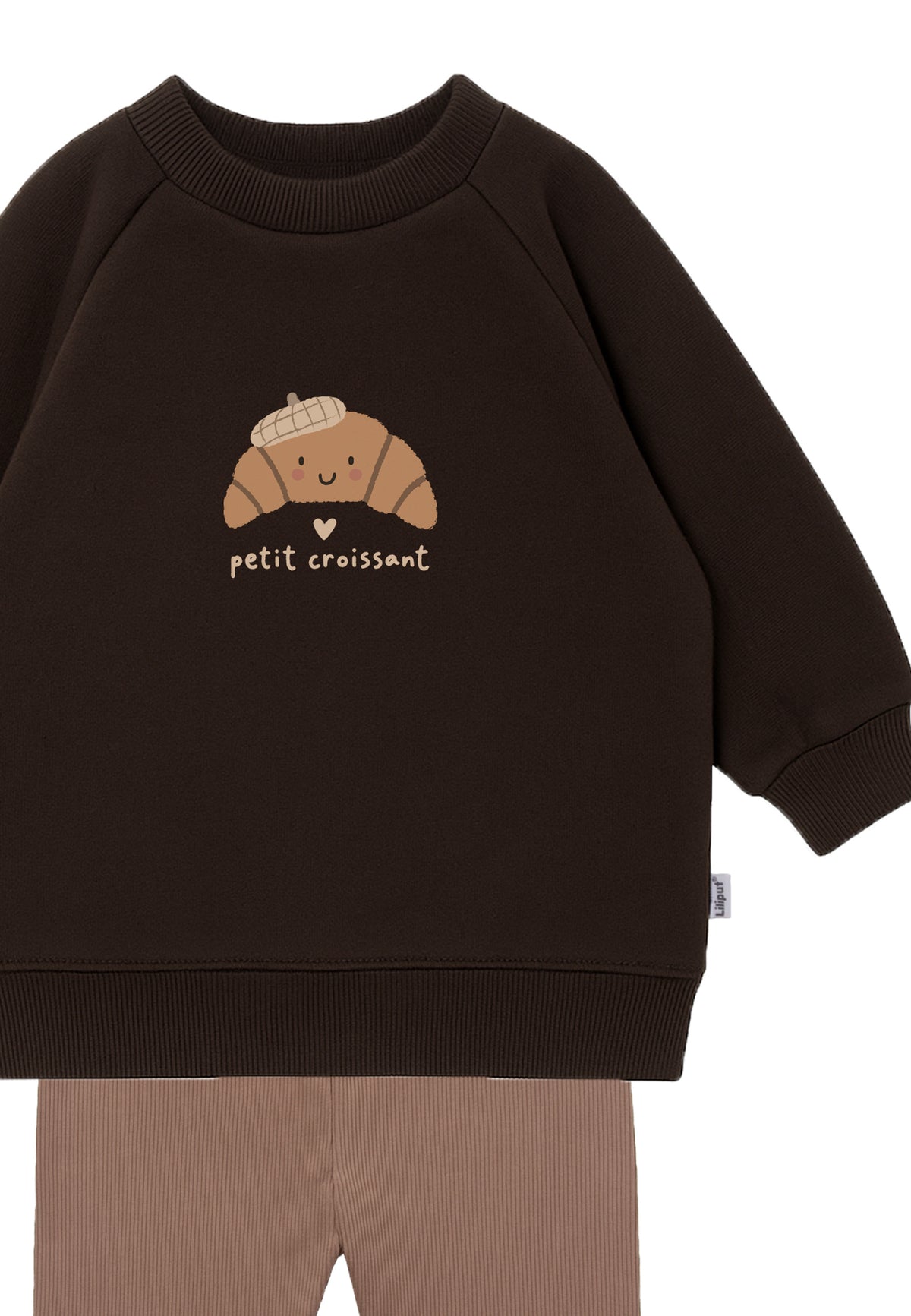 2-teiliges Set mit Petit Croissant Sweatshirt und Leggings