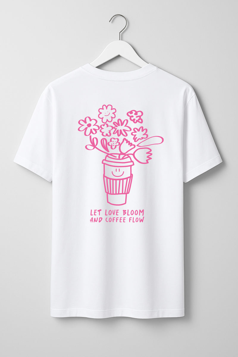 Erwachsenen T-Shirt Let love Bloom