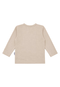 Langarmshirt Petit Croissant in Beige
