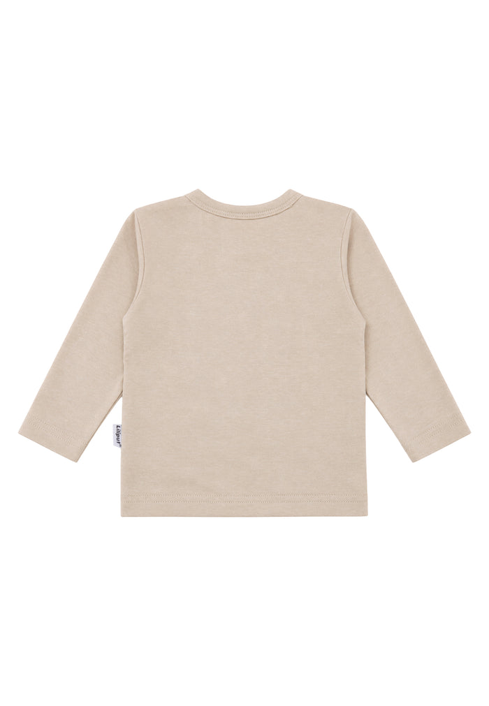 Langarmshirt Petit Croissant in Beige