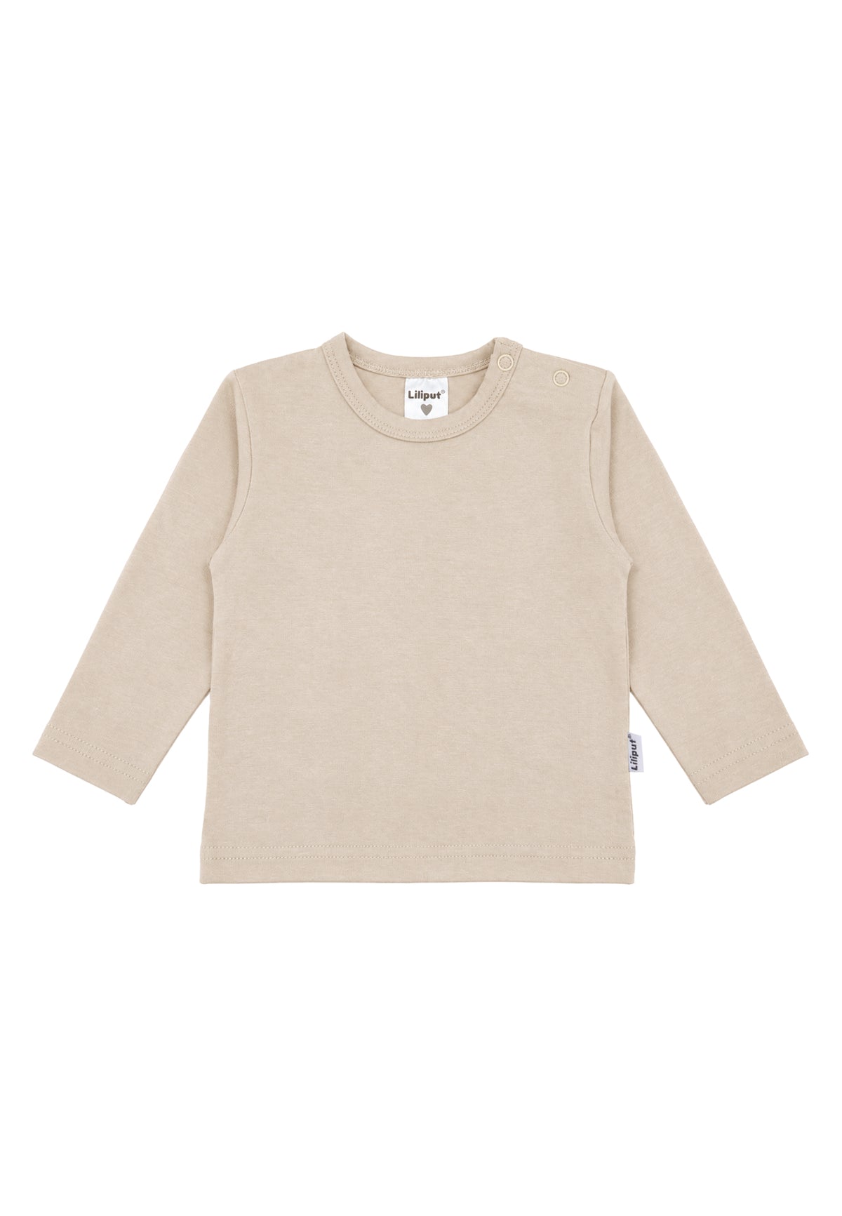 2-teiliges Set mit Leo-Latzrock und Langarmshirt in Beige