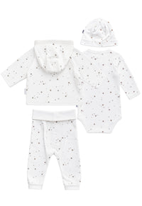 Baby-Set 4 teilig mit Sternen Print