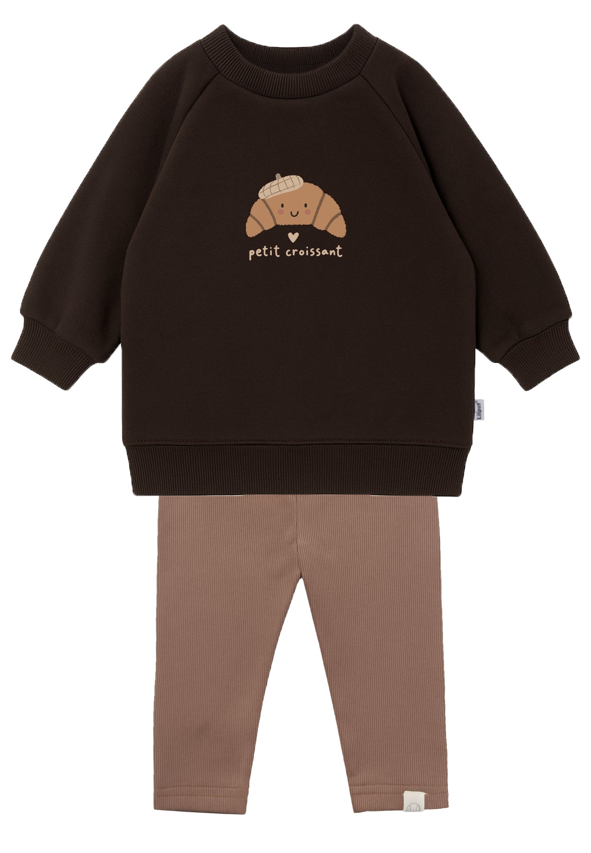 2-teiliges Set mit Petit Croissant Sweatshirt und Leggings