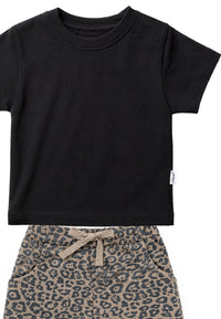 2-teiliges Set mit Leo-Hose und T-Shirt