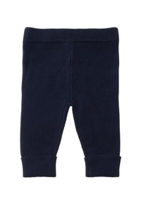 Strickhose mit weichem Bund in marine