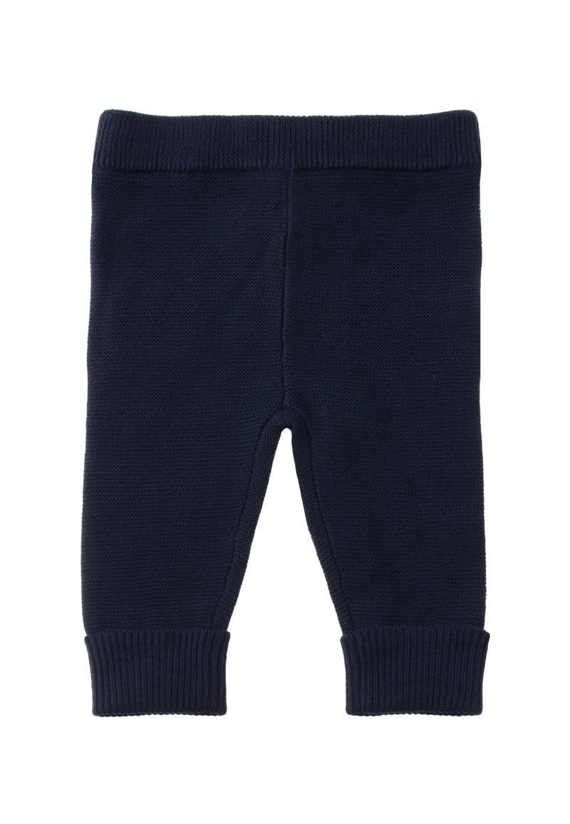 Strickhose mit weichem Bund in marine