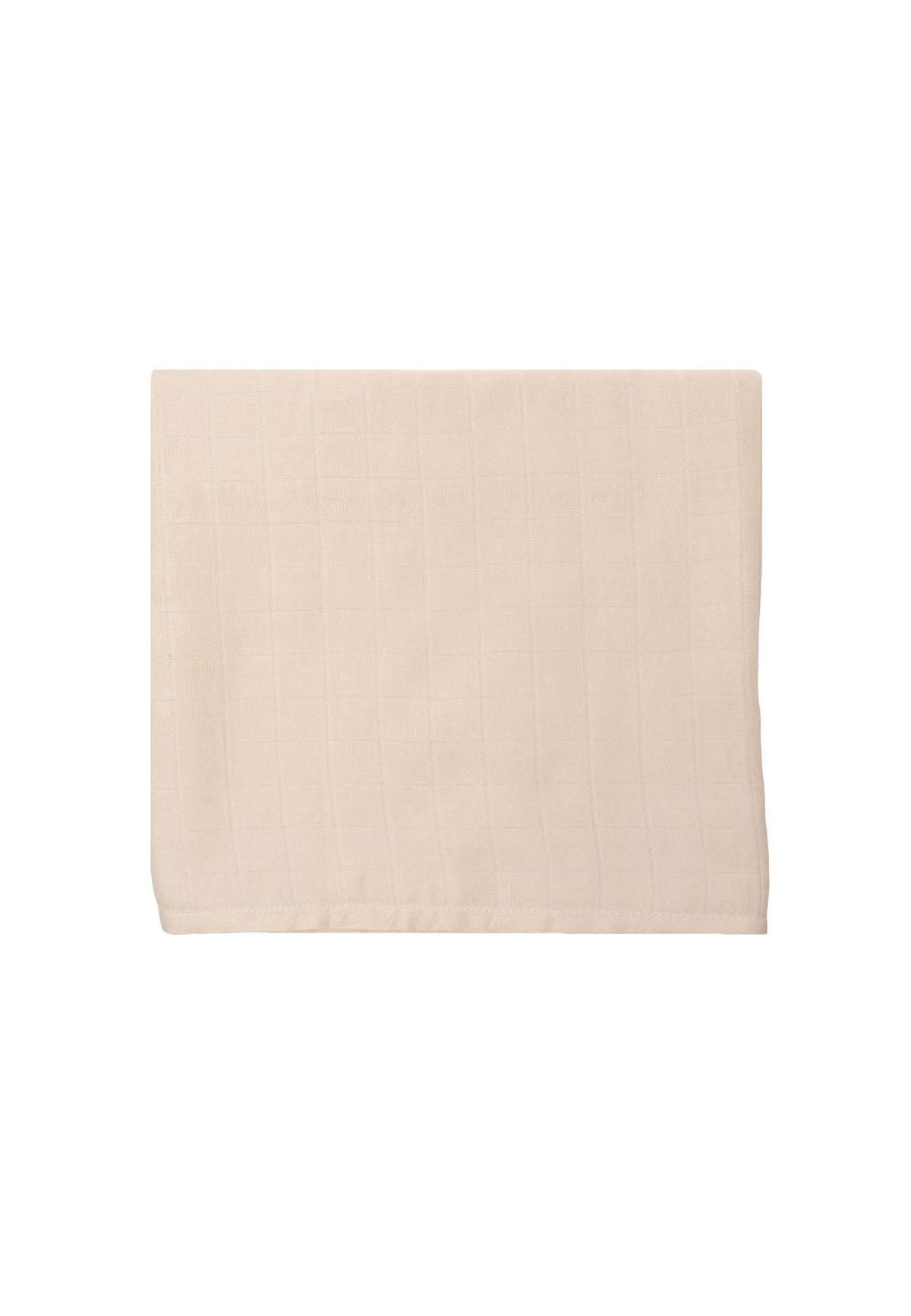 Musselintuch in 80x80cm, beige.