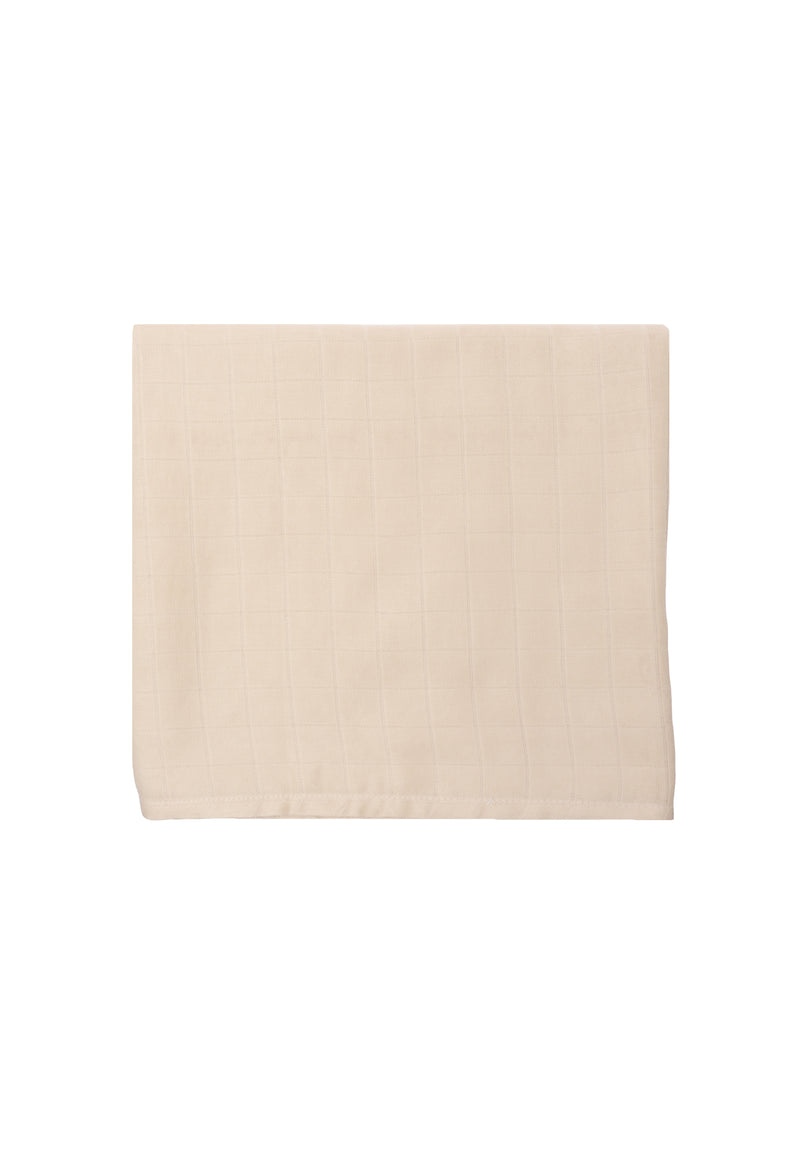 Musselintuch in 80x80cm, beige.
