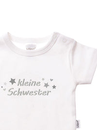Shirtbody mit Aufdruck kleine Schwester
