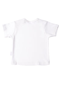 Rückseite Babyshirt weiß
