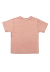 Rückseite T-shirt in rose mit angenehm weichen Bündchen am Halsausschnitt