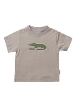T-Shirt in khaki mit Print "See you later Alligator"