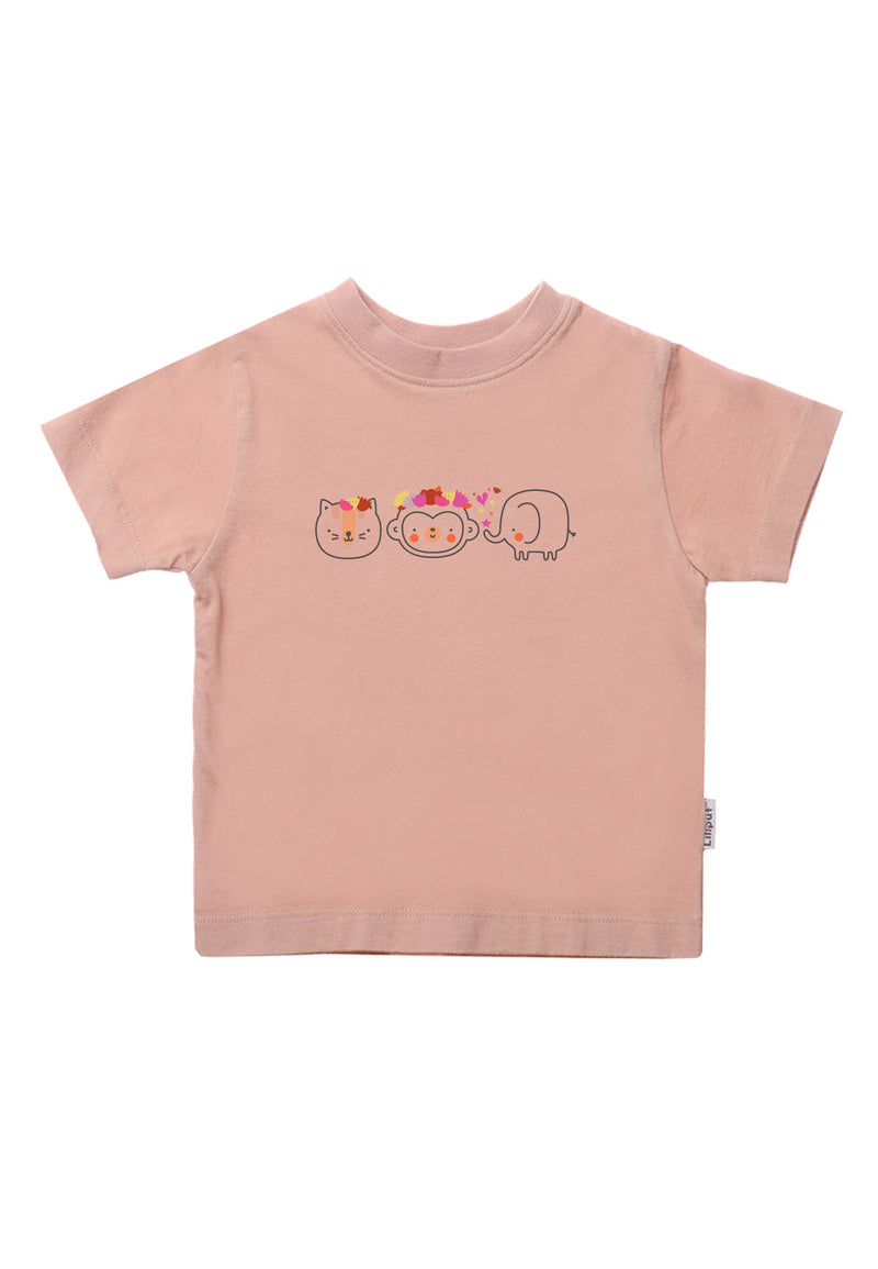 Shirt in rose mit Tier Aufdruck