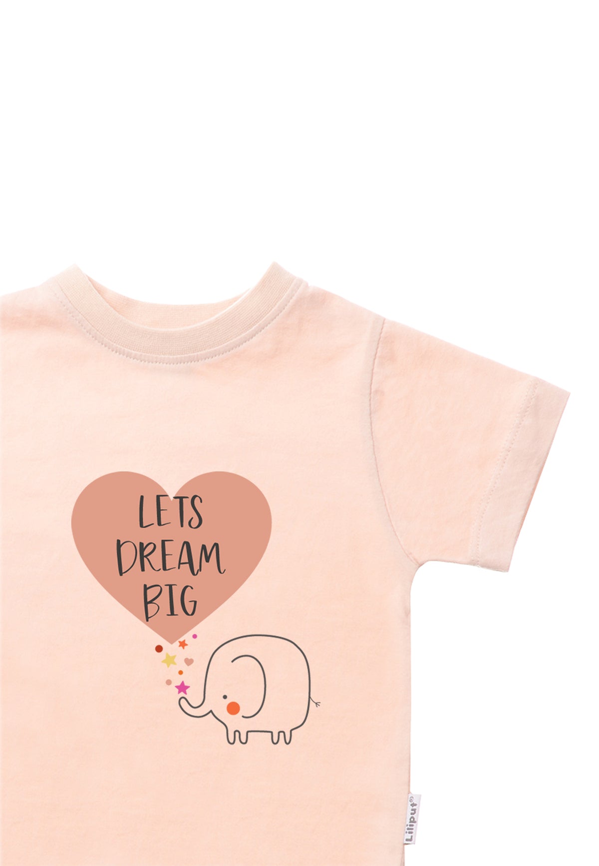Detailfoto Print "Lets dream big" mit Elefant