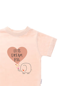 Detailfoto Print "Lets dream big" mit Elefant