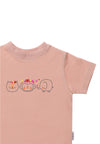 Detailfoto Bio Baumwoll Shirt in rose mit Animal Aufdruck