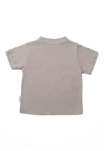 Rückseite T-Shirt in khaki aus Bio Baumwolle