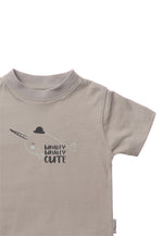 Detailfoto Bio Baumwoll Shirt in khaki mit Wal Print "whaley whaley cute"