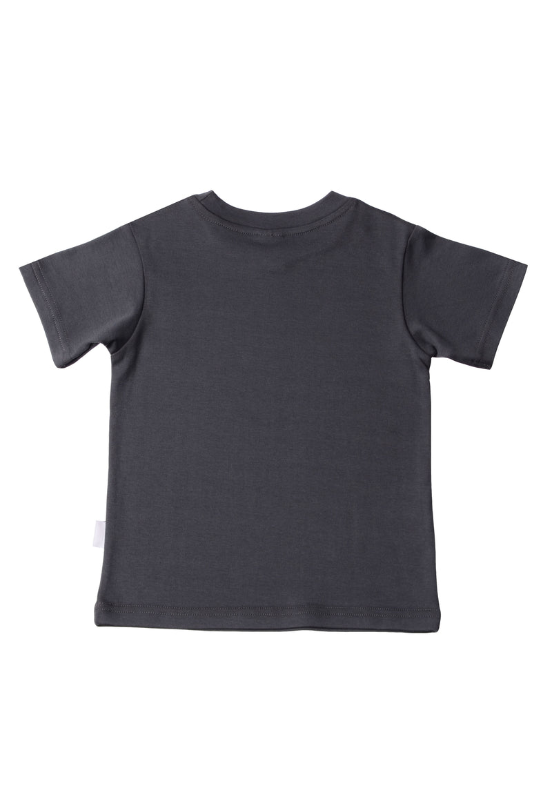 Rückseite T-Shirt in anthrazit 