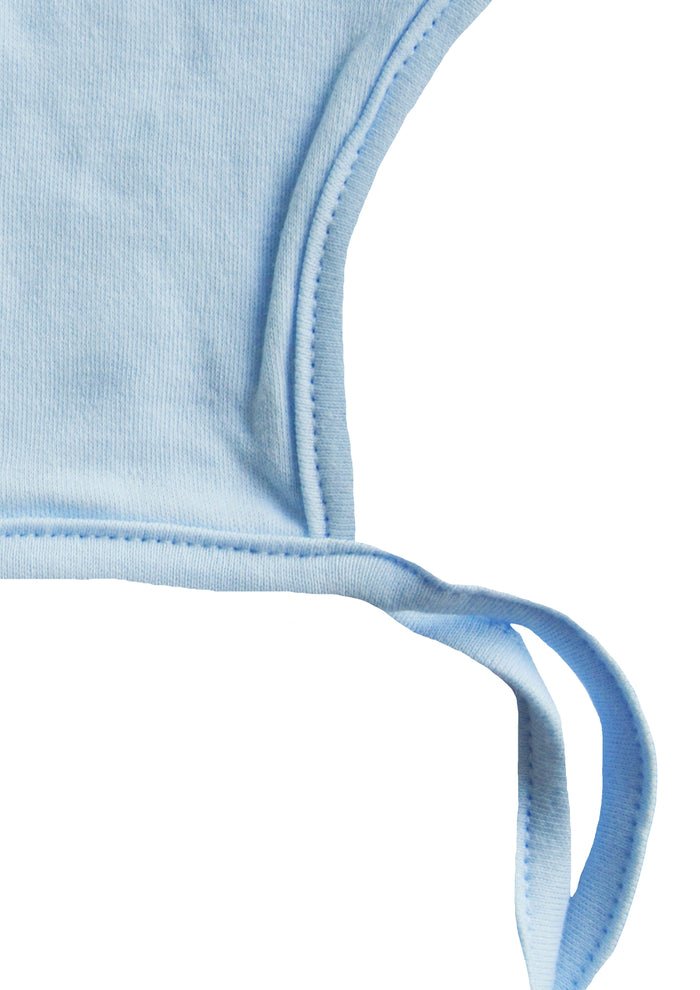 Bindemütze hellblau