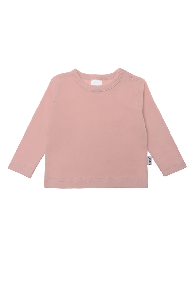 Langarmshirt in rosè.