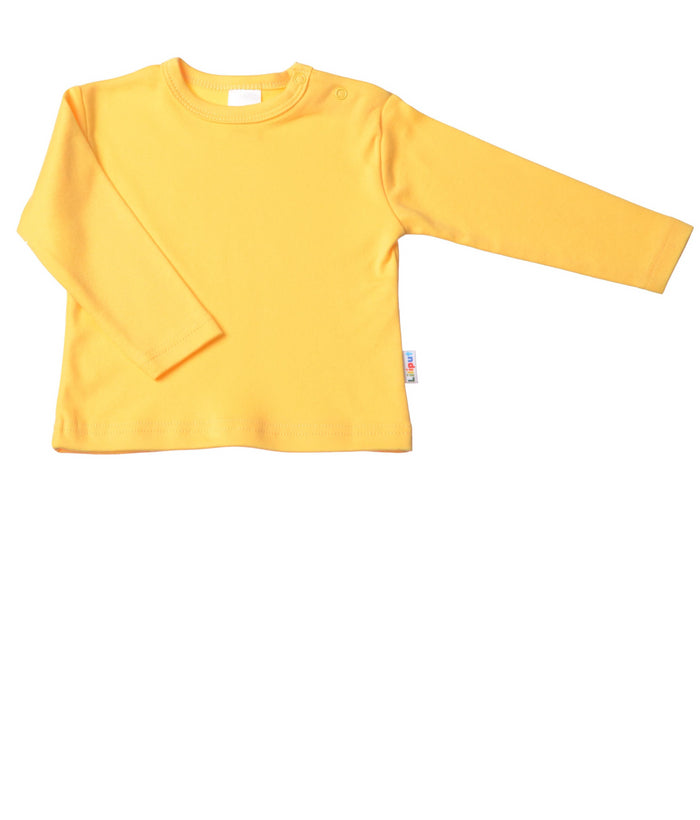 Langarmshirt Baumwolle gelb