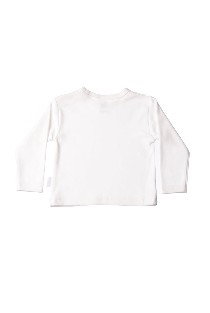 Langarmshirt ecru Rückansicht