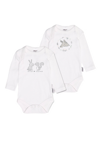 2er-Pack Langarm-Amineckbodys mit Wild Forest