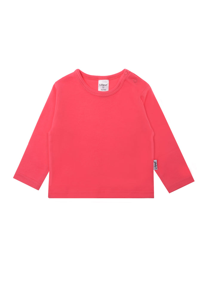 Langarmshirt  Bio-Baumwolle in himbeer