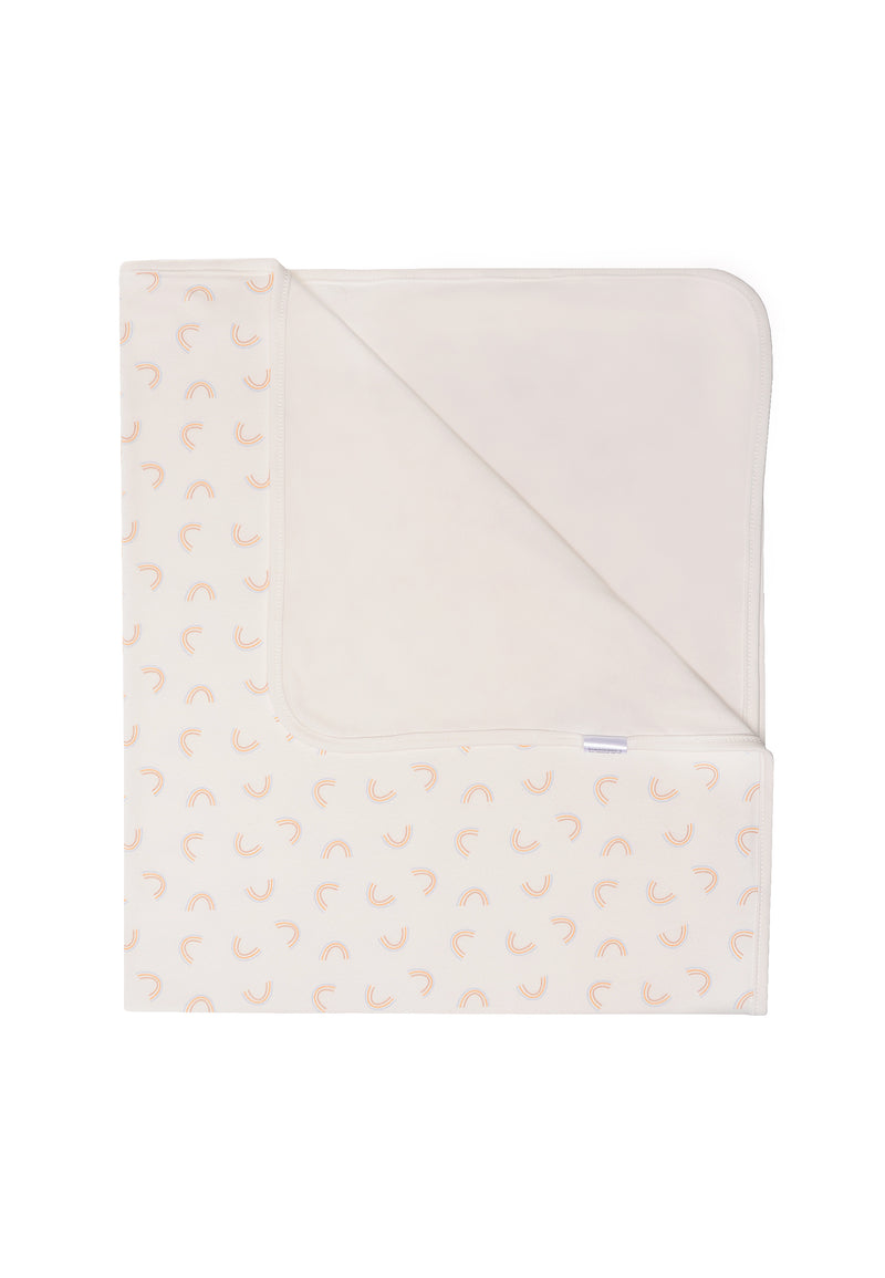 Babywende Decke mti Regenbogen Print